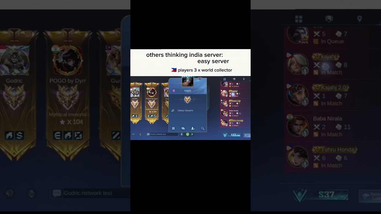 Others 🗣️: India server easy win #mobilelegends #mlbb #mlbbshorts #mlbbcreatorcamp