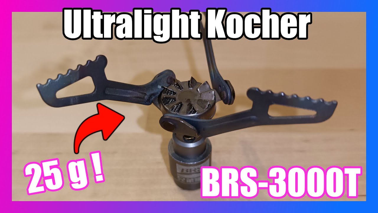 🔥 BRS-3000T:  Der ultraleichte Gaskocher!