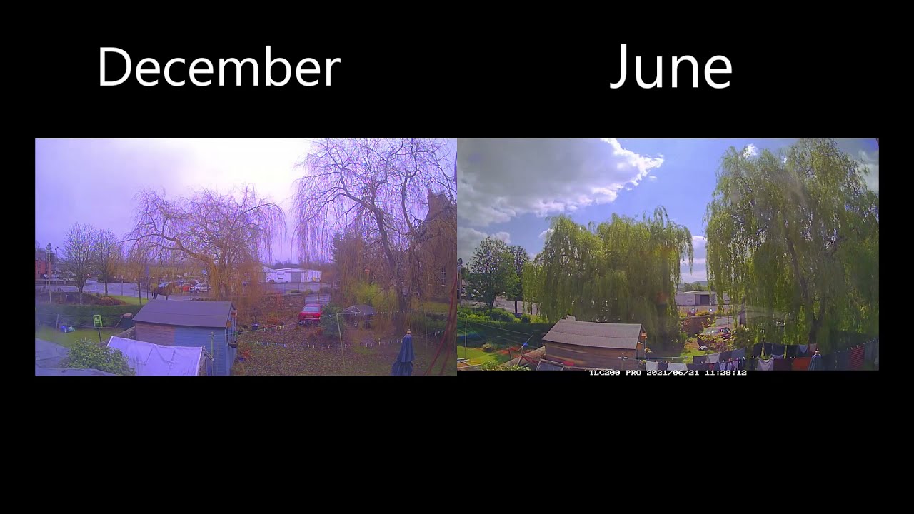 Summer and Winter Comparison - Time-lapse - Scotland, UK