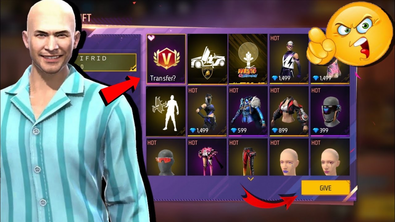 Я дал случайным игрокам значок V на 1 день | Garena Free Fire