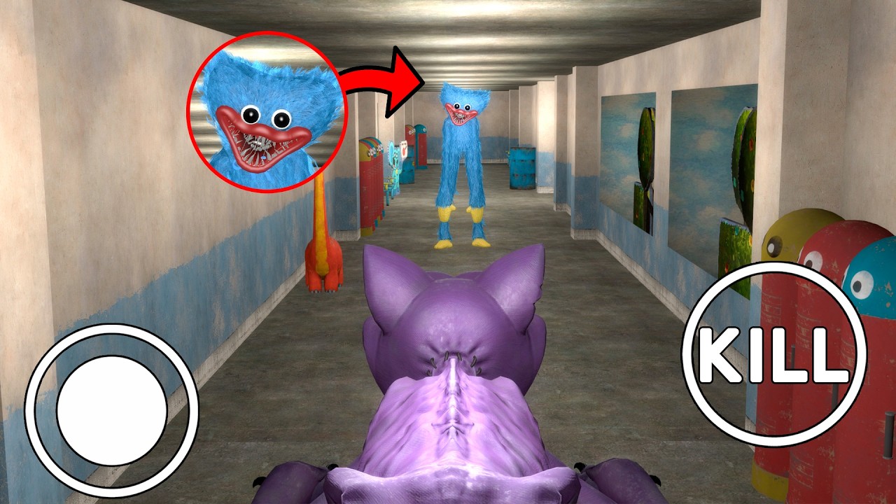 I Found CATNAP AND HUGGY WUGGY IN POPPY PLAYTIME SCHOOL MAP | Garry's Mod | Poppy Playtime