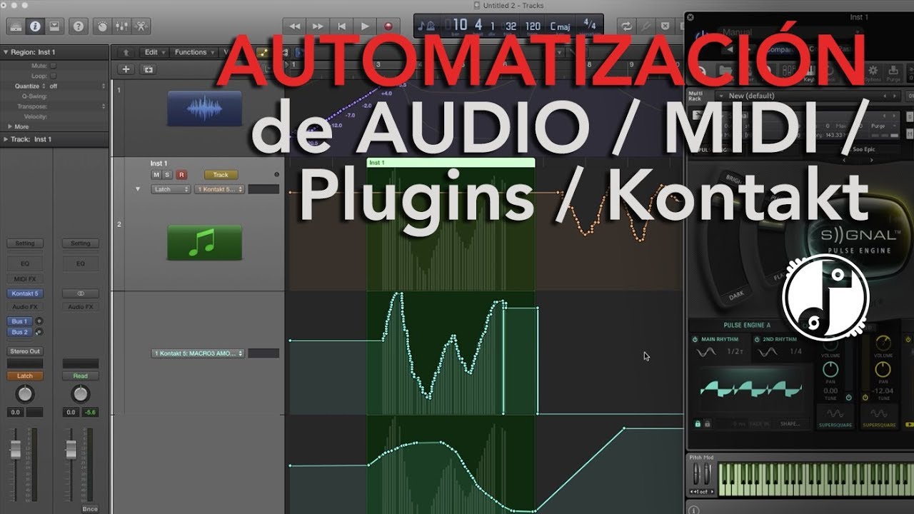 [Logic Pro X] AUTOMATIZAR Audio / MIDI / Plugins / Kontakt