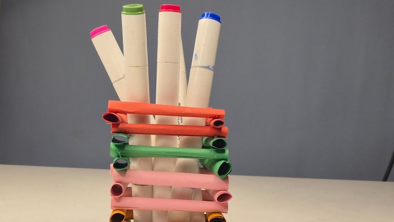 Diy Cute Pen Holder #Rosaryvlogs 