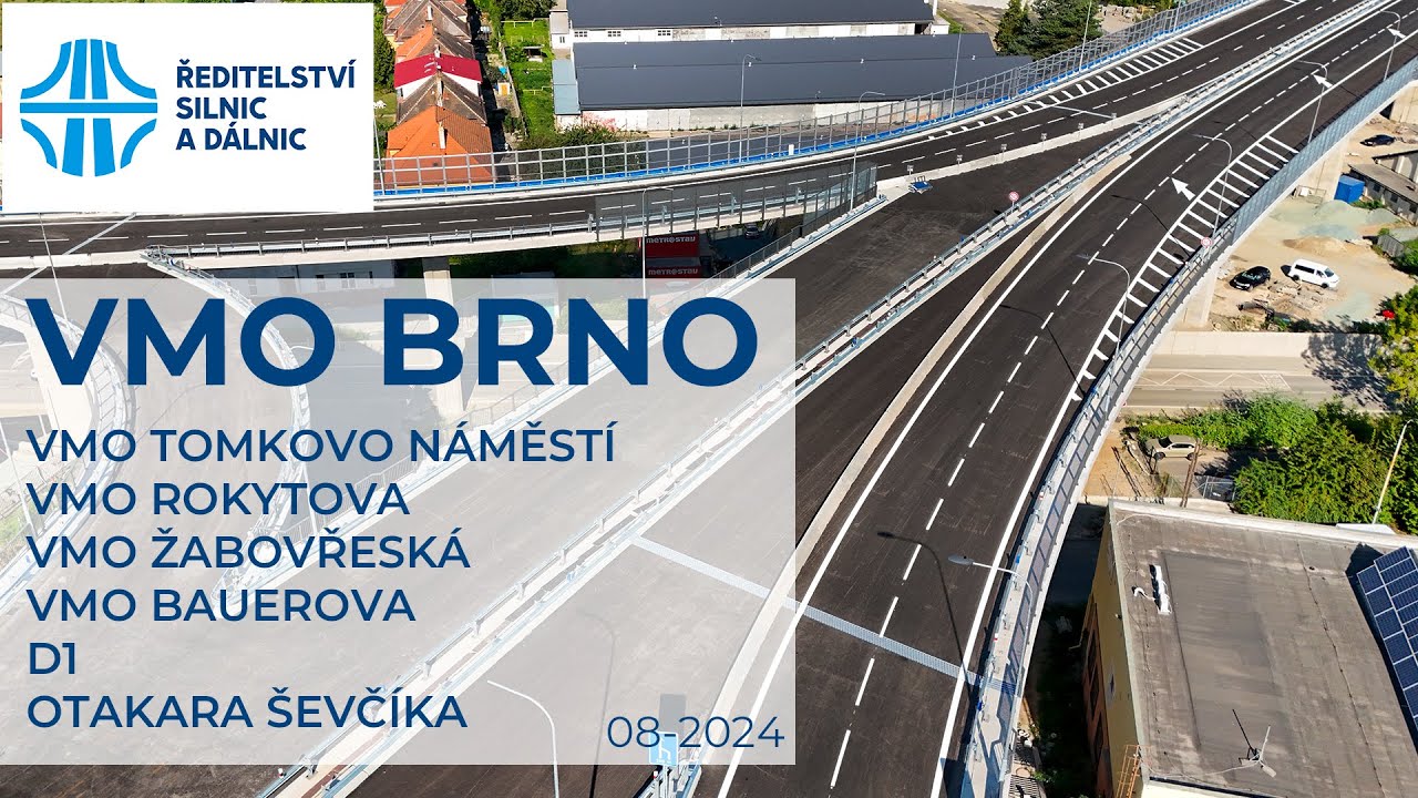 VMO BRNO KOMPLET - TOMKOVO NÁM., ROKYTOVA, ŽABOVŘESKÁ, BAUEROVA A D1, OTAKARA ŠEVČÍKA