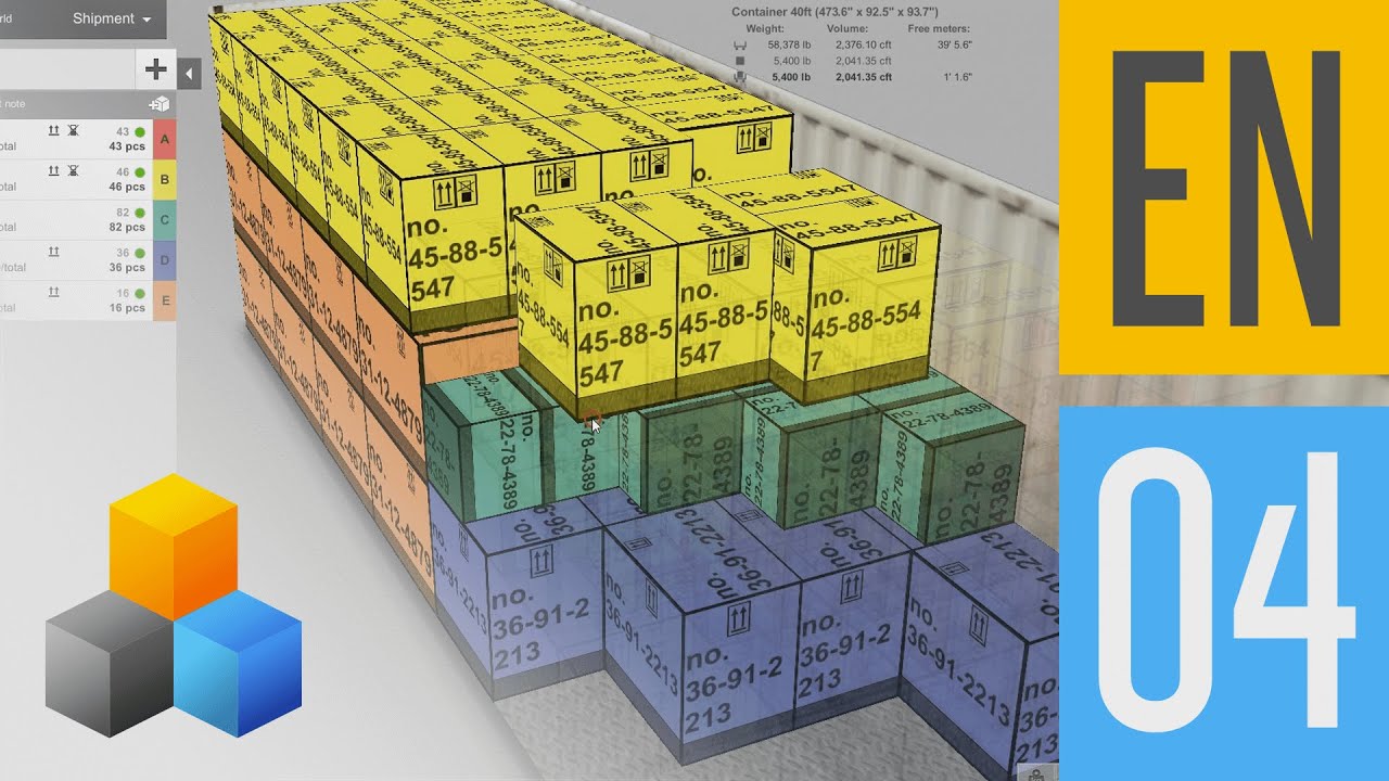 How to control the 3D load plan visualization