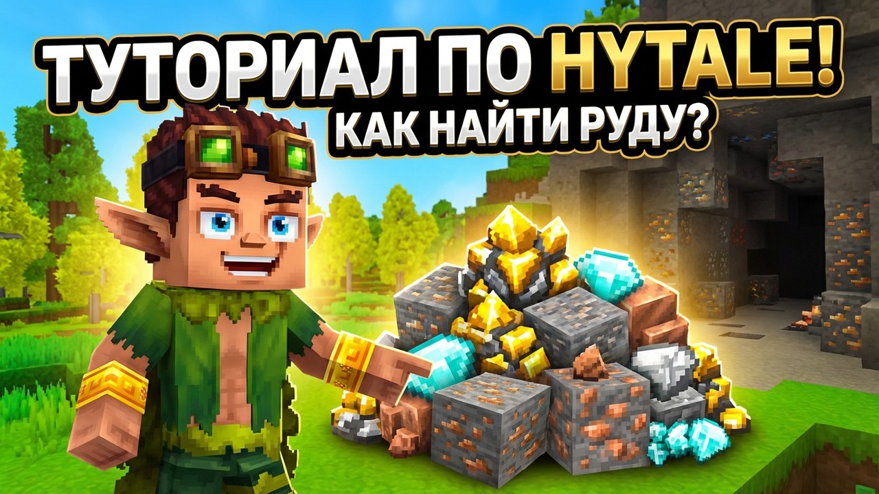 ГАЙД ДЛЯ НОВИЧКОВ! КАК НАЙТИ ОПРЕДЕЛЁННУЮ РУДУ В HYTALE?