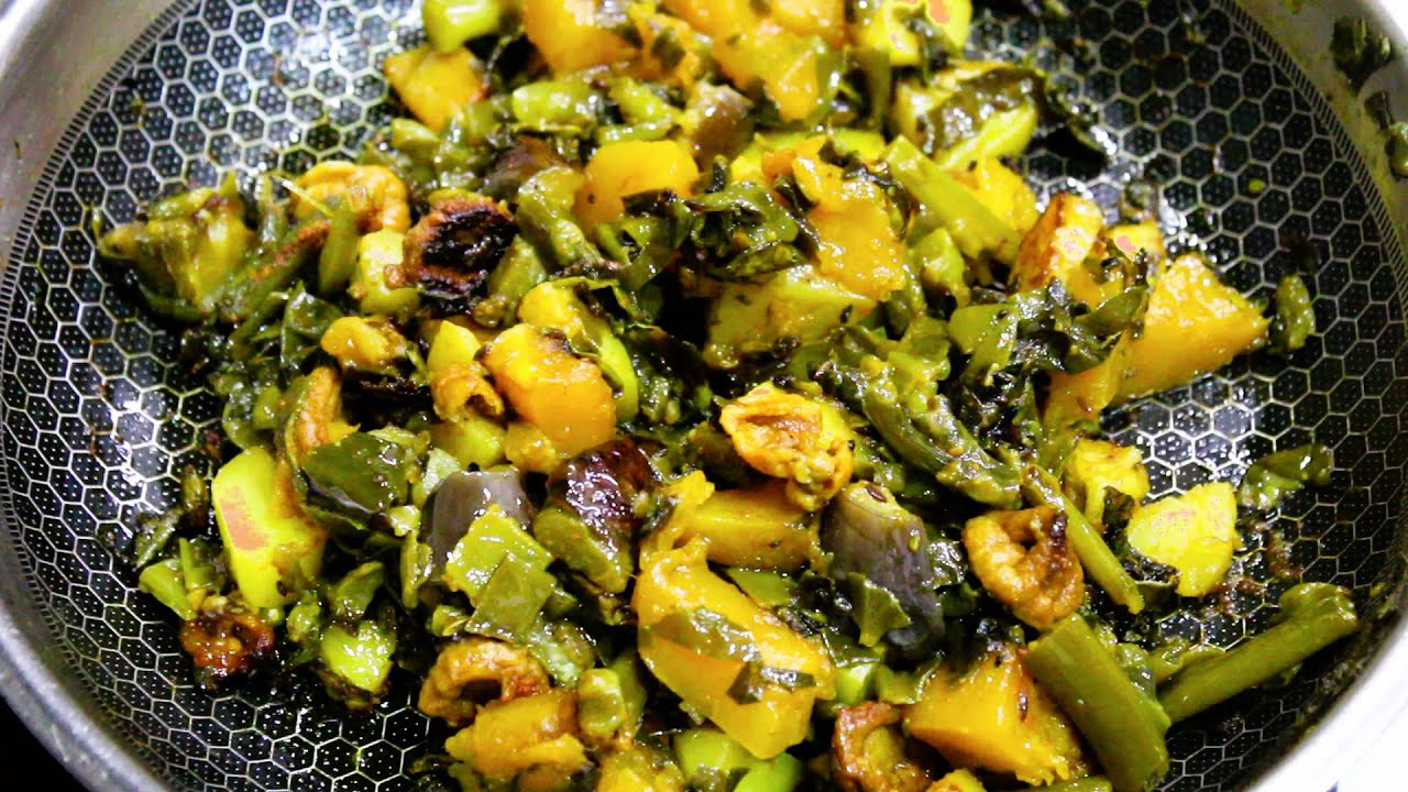 Pui Shaker Chorchori Recipe | Bengali Veg Recipes | Pui Saag Chorchori | Pui Saag Recipe