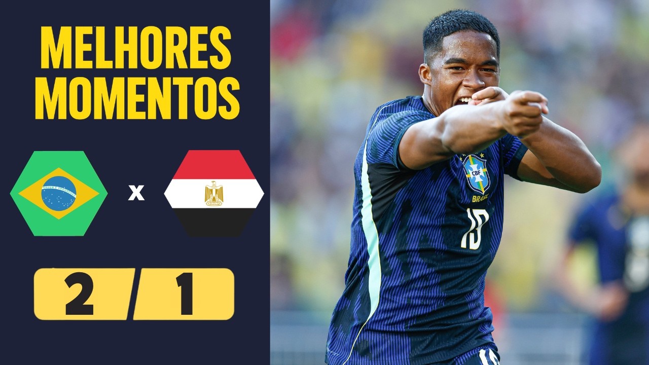 Brasil x Egito | 2-1 | Melhores Momentos | Amistoso 2026