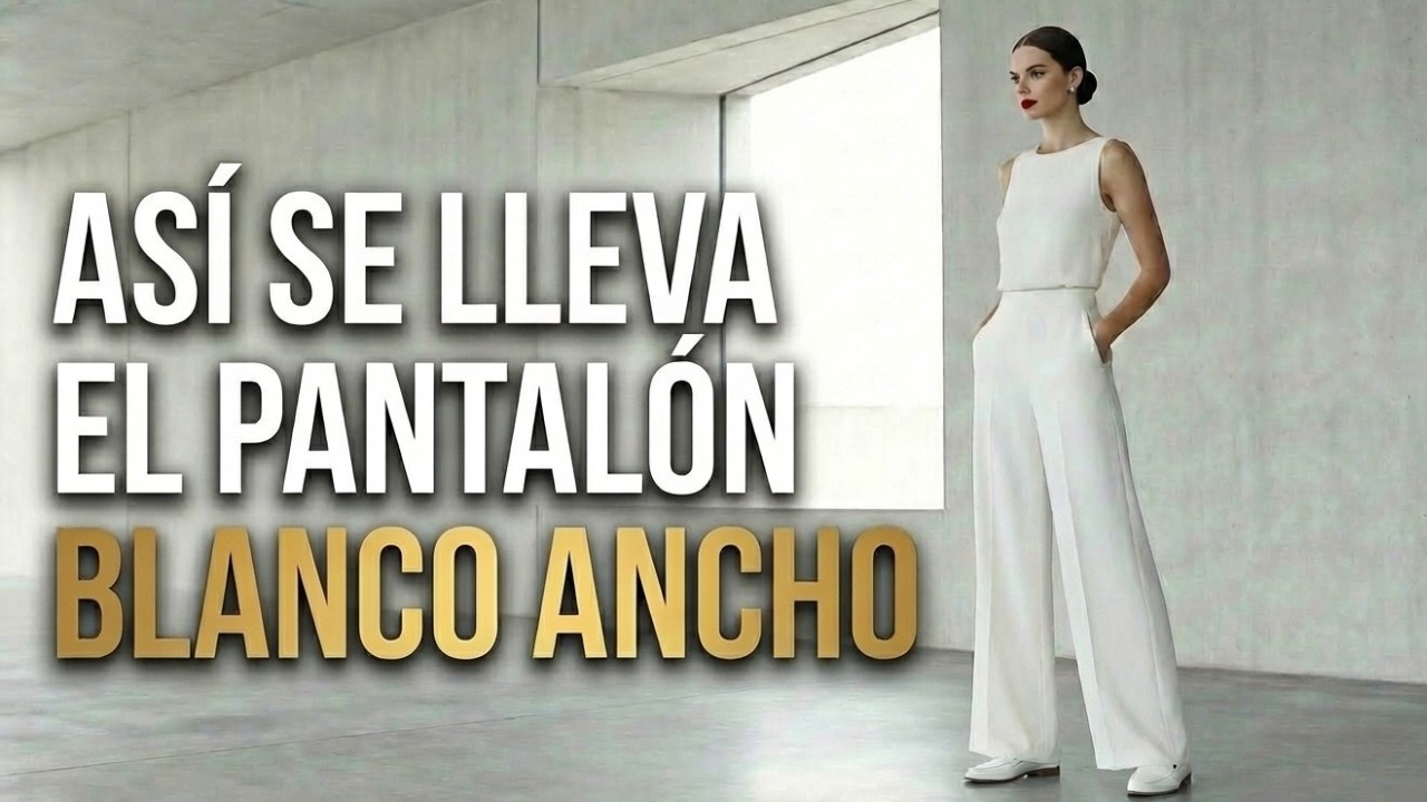 Cómo Vestir y Combinar el Pantalón Blanco Ancho con Clase y Estilo!