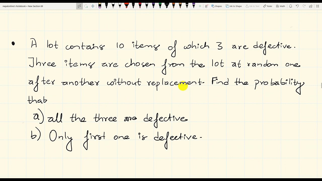 Probability Part 3 | NEB Grade 12 | basic Mathematics