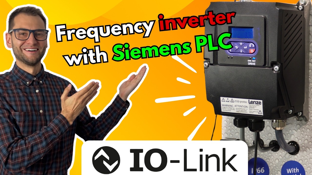 How to program frequency inverter with Siemens PLC and IO-Link Master - Lenze i550 protec, S7-1200