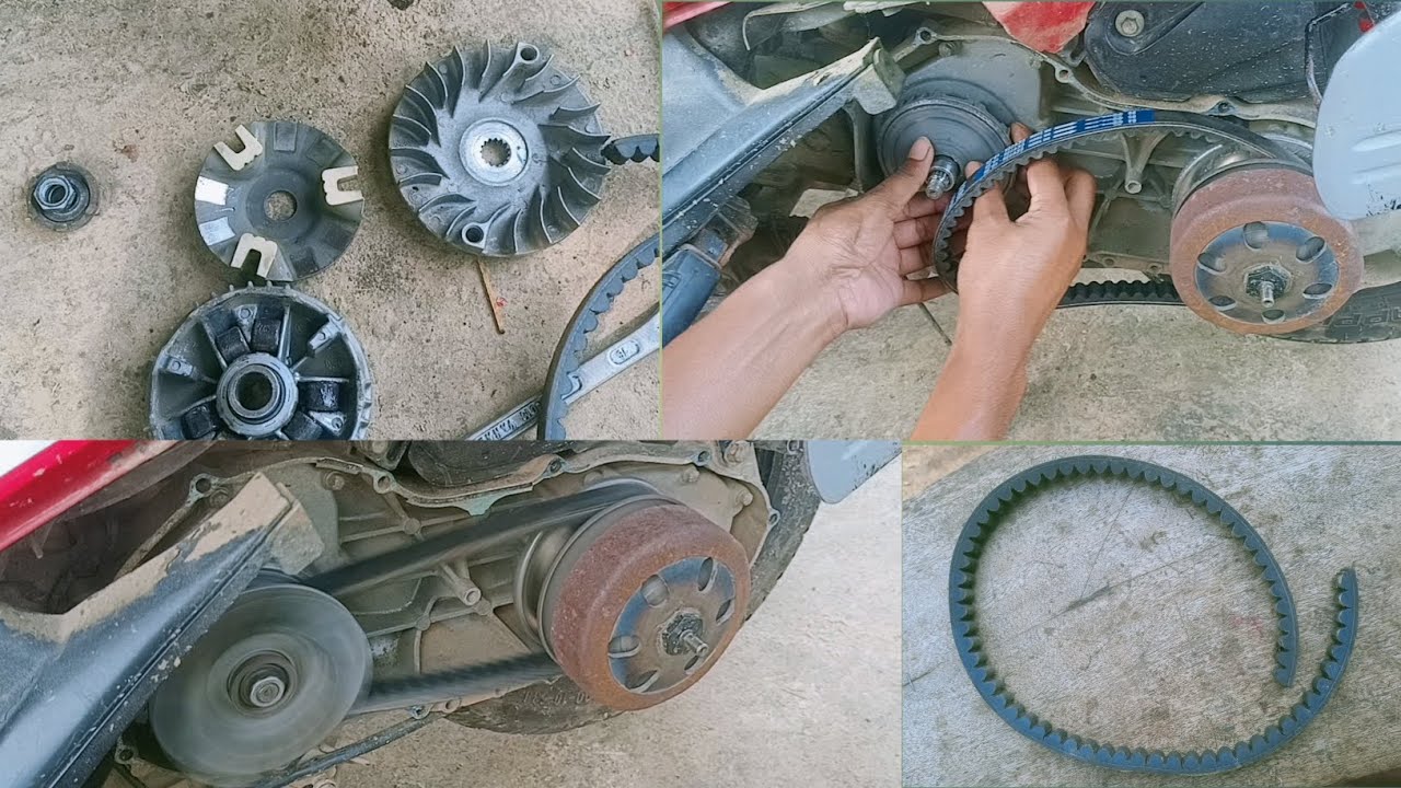 yamaha ray z scooty belt change . Clutch belt replace