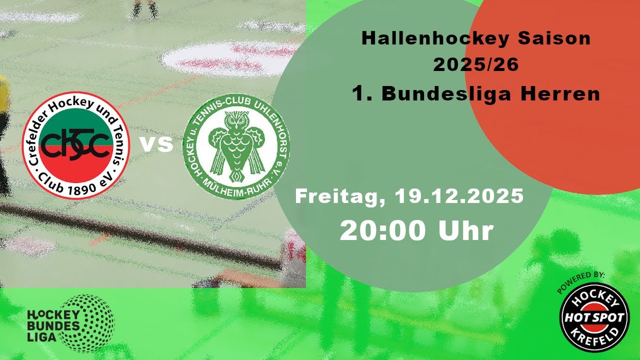 Crefelder HTC - HTC Uhlenhorst Mülheim - Herren 1. Hallenhockey Bundesliga