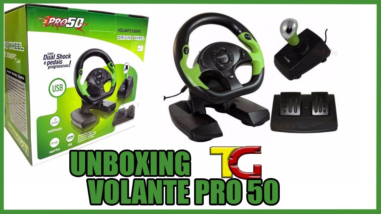 Unboxing volante Pro50 (Português BR)