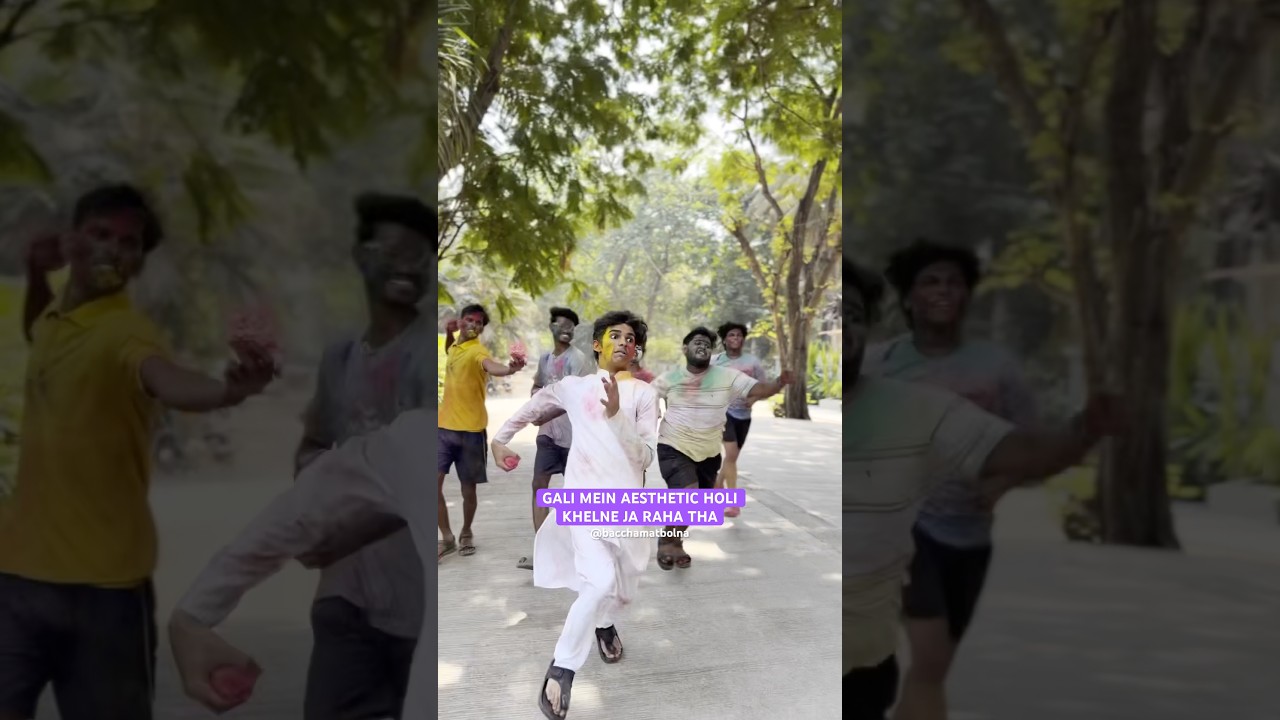 Aesthetic Holi Gone Wrong #shorts #holi #festival #colors #fun #funny #aesthetic #colors #friends