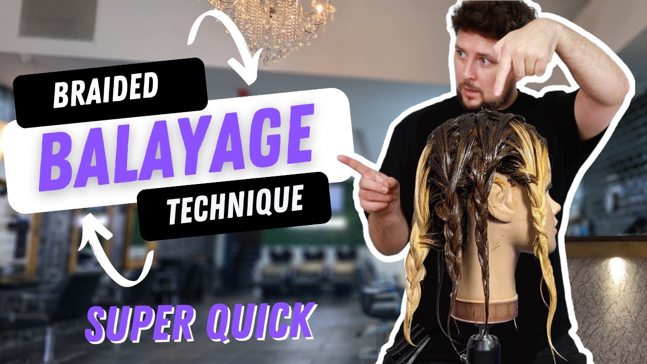 Braided Balayage - Reverse Ombre - Blonde Balayage Technique NEW HAIR COLOR TREND 2023