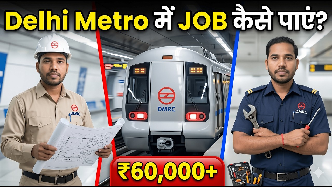 DMRC Metro me Job Kaise Paye 2026 | Delhi Metro Job me Kya Karna Padta Hai | DMRC Jobs