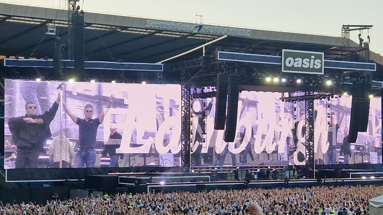 Oasis live Murrayfield Stadium Highlights 12-8-25 HD quality. 