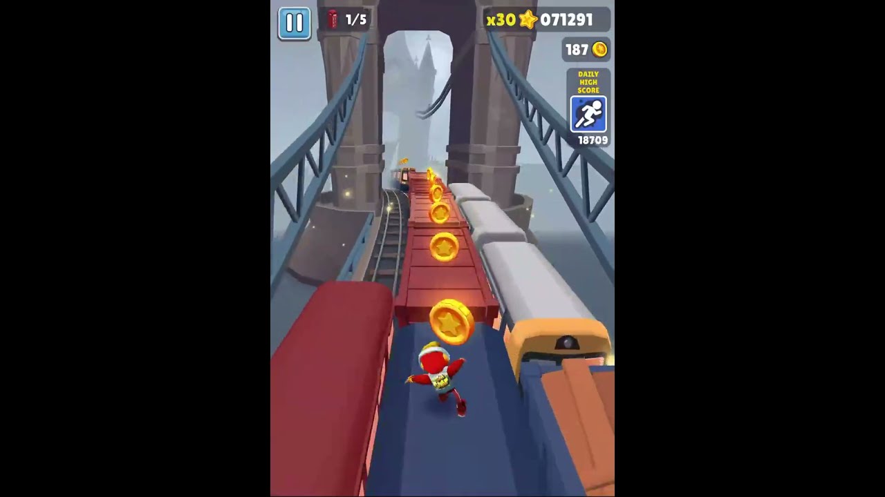 high jump subway surfer  #shoorts #short #gaming #subwaysurfers