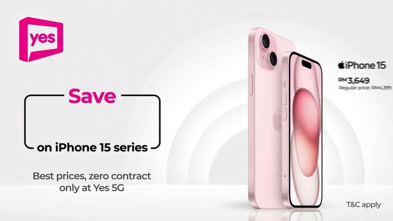 Save RM750 on your iPhone with Yes 5G