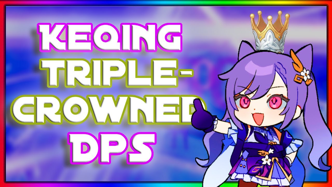 What a triple crowned Keqing looks like (One year of building her)