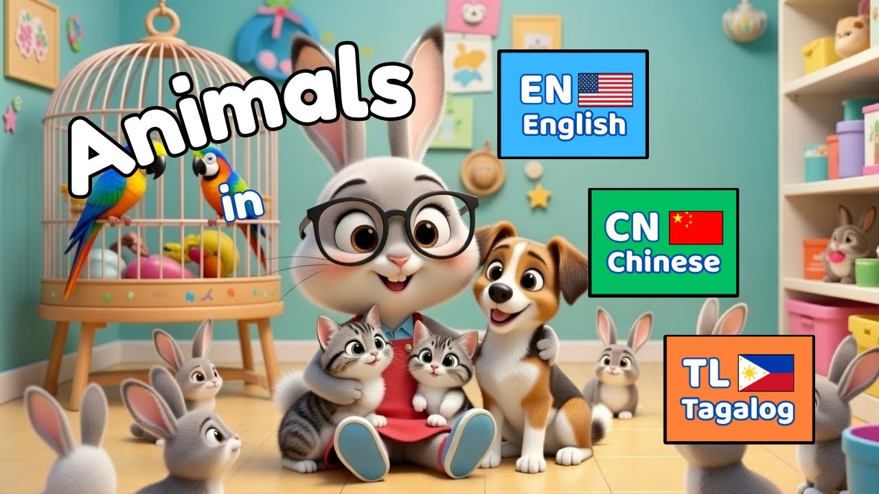 Animals l Dog l Cat l Bird l Fish l Rabbit lEnglish l Chinese Mandarin l Filipino  (Tagalog)
