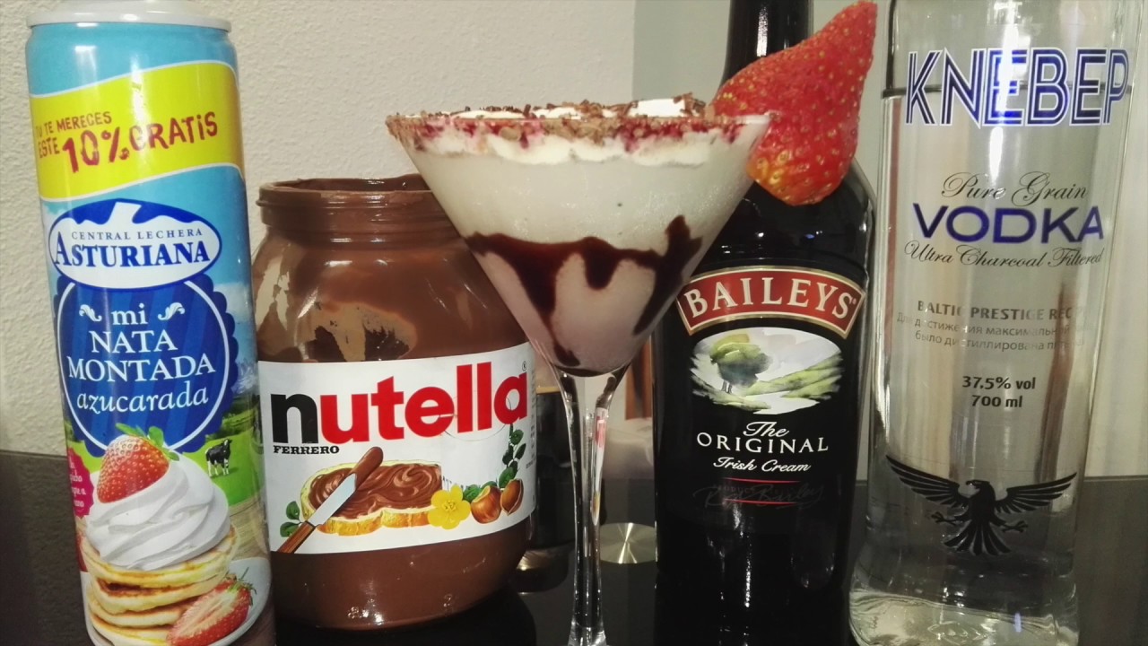 Coctel de baileys y Nutella