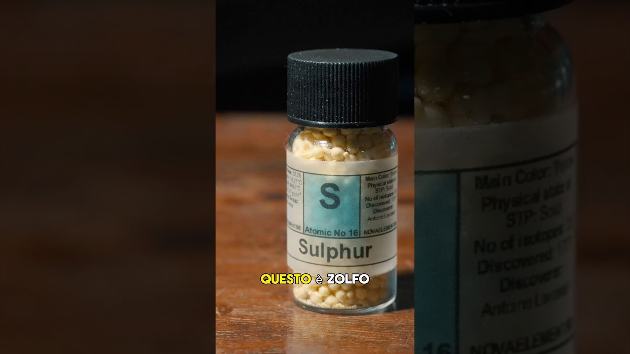 Lo zolfo brucia bene #chimica #curiosit&agrave; #scienza