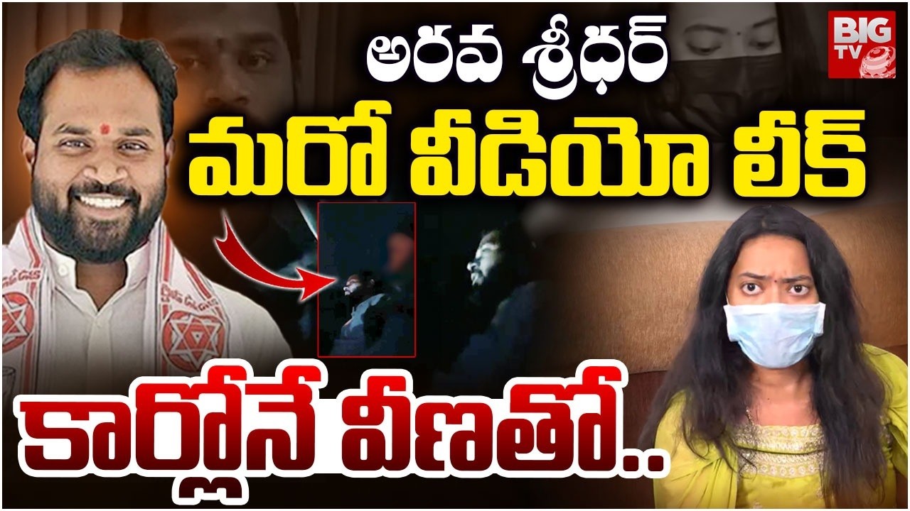 కార్లోనే వీణతో..అరవ శ్రీధర్ | Janasena MLA Arava Sridhar New Video | Arava Sridar Veena Video BIG TV