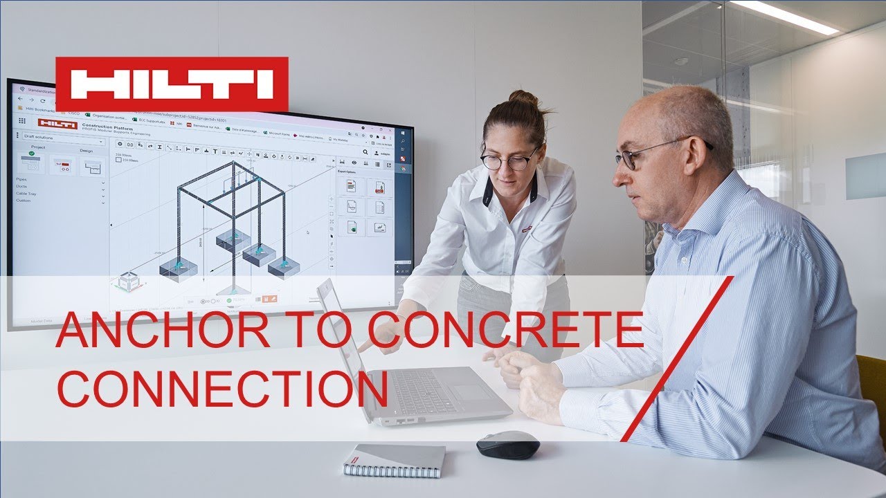 How to design an anchor to concrete connection with the Hilti PROFIS Engineering Suite