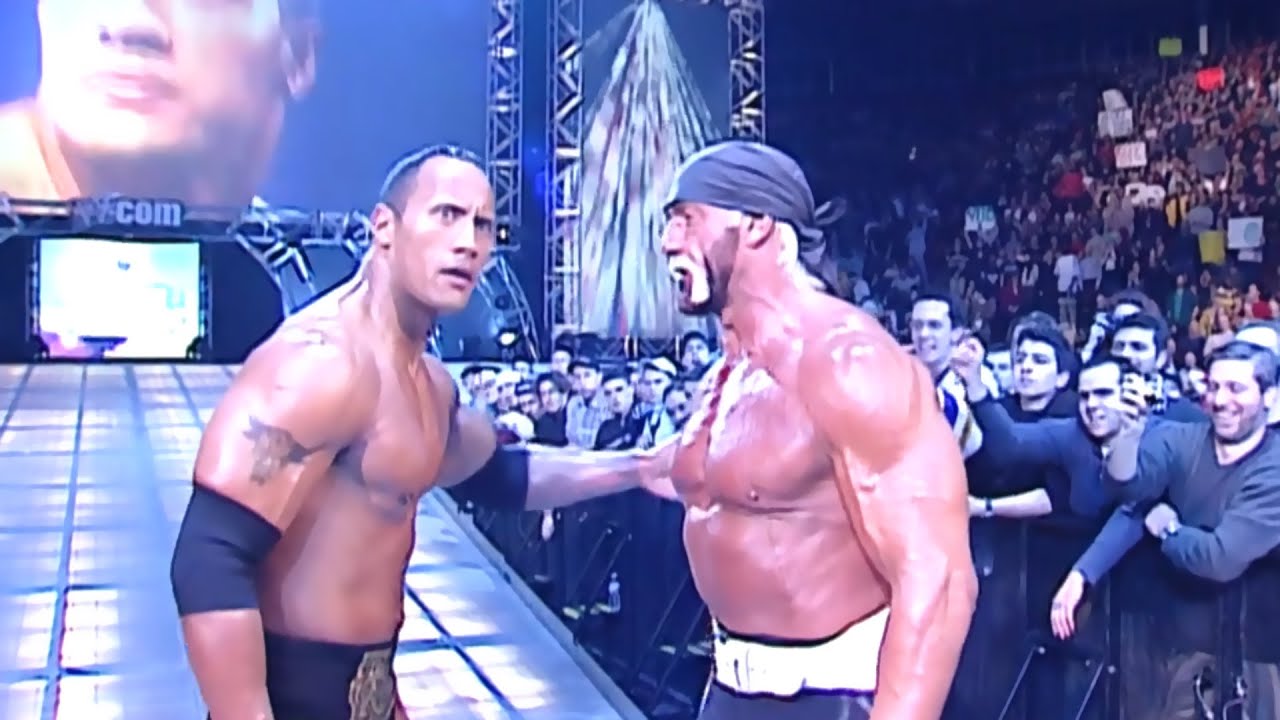 Hollywood Hulk Hogan & The Rock Vs Scott Hall & Kevin Nash - Monday Night RAW!