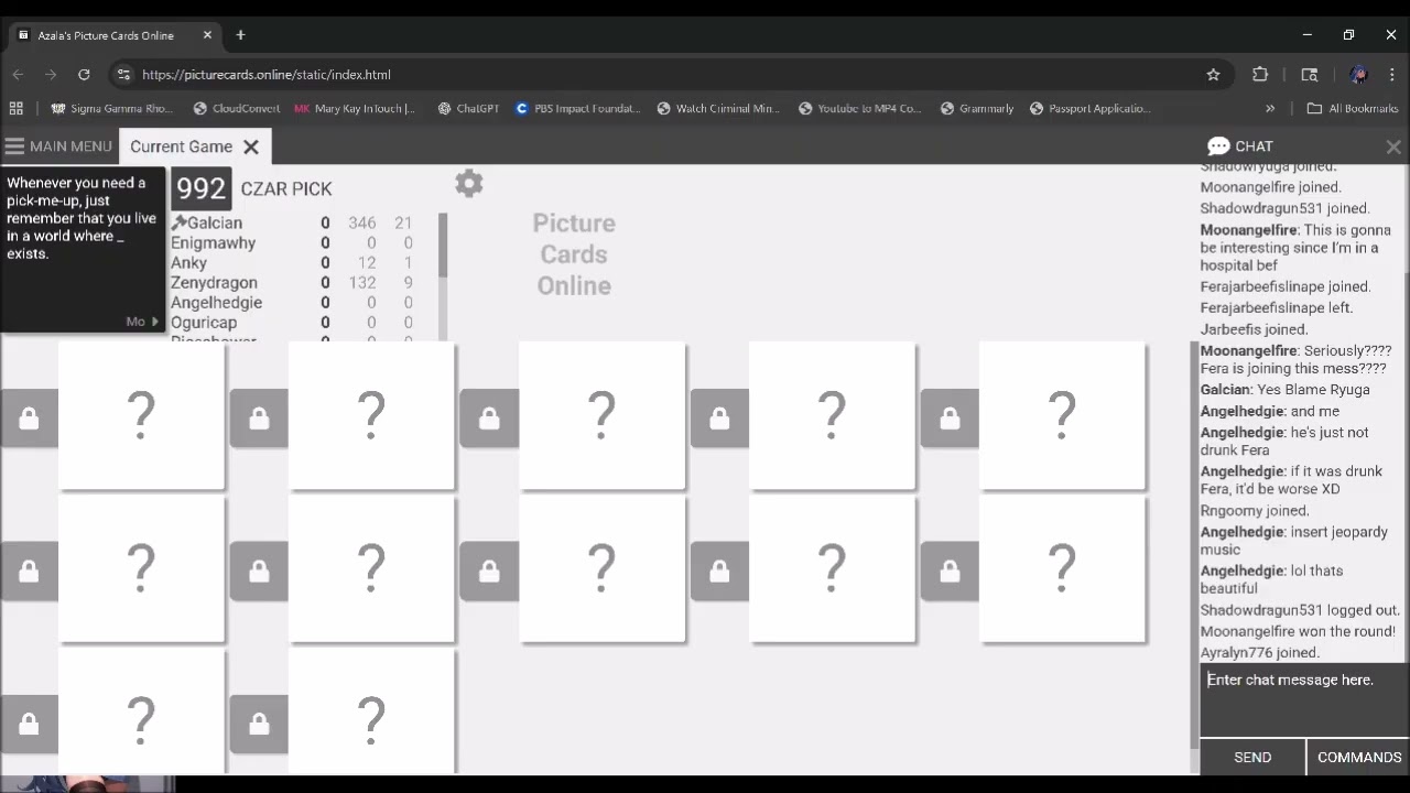 CAH with strange antics