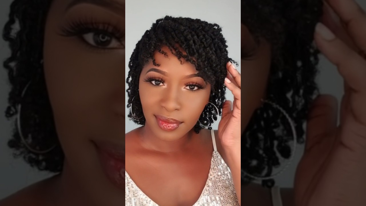 Quick and Easy Twist Out on Short Natural hair #hairstyle #naturalhair #protectivehairstyle