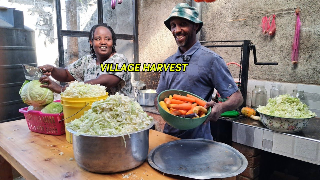 🌿 A Hot Day in Our African Village | Harvest & Simple Cooking 