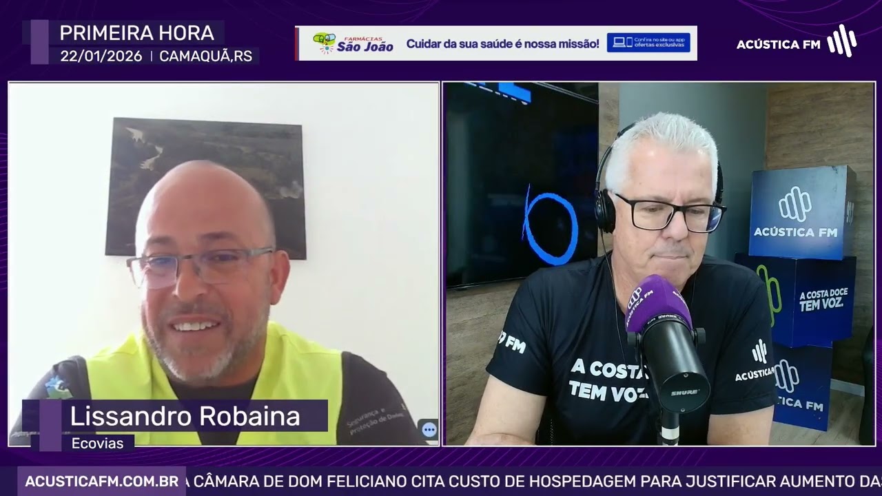 Supervisor de tráfego da Ecovias Sul, Lissandro Robaina, autuações por excesso de peso na rodovia
