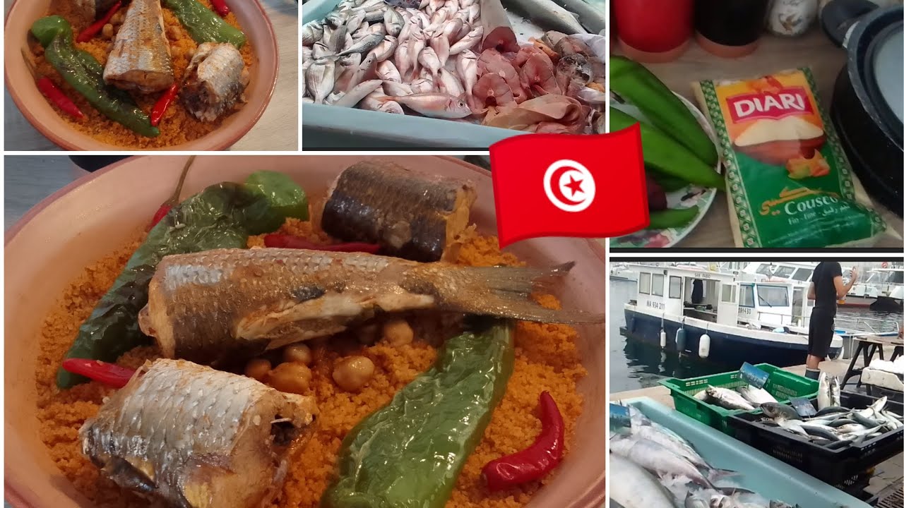 كيبدا الحوت من بحرو🦈يجي كسكسي بالحوت بنة روعة😋تونسية في فرنسا