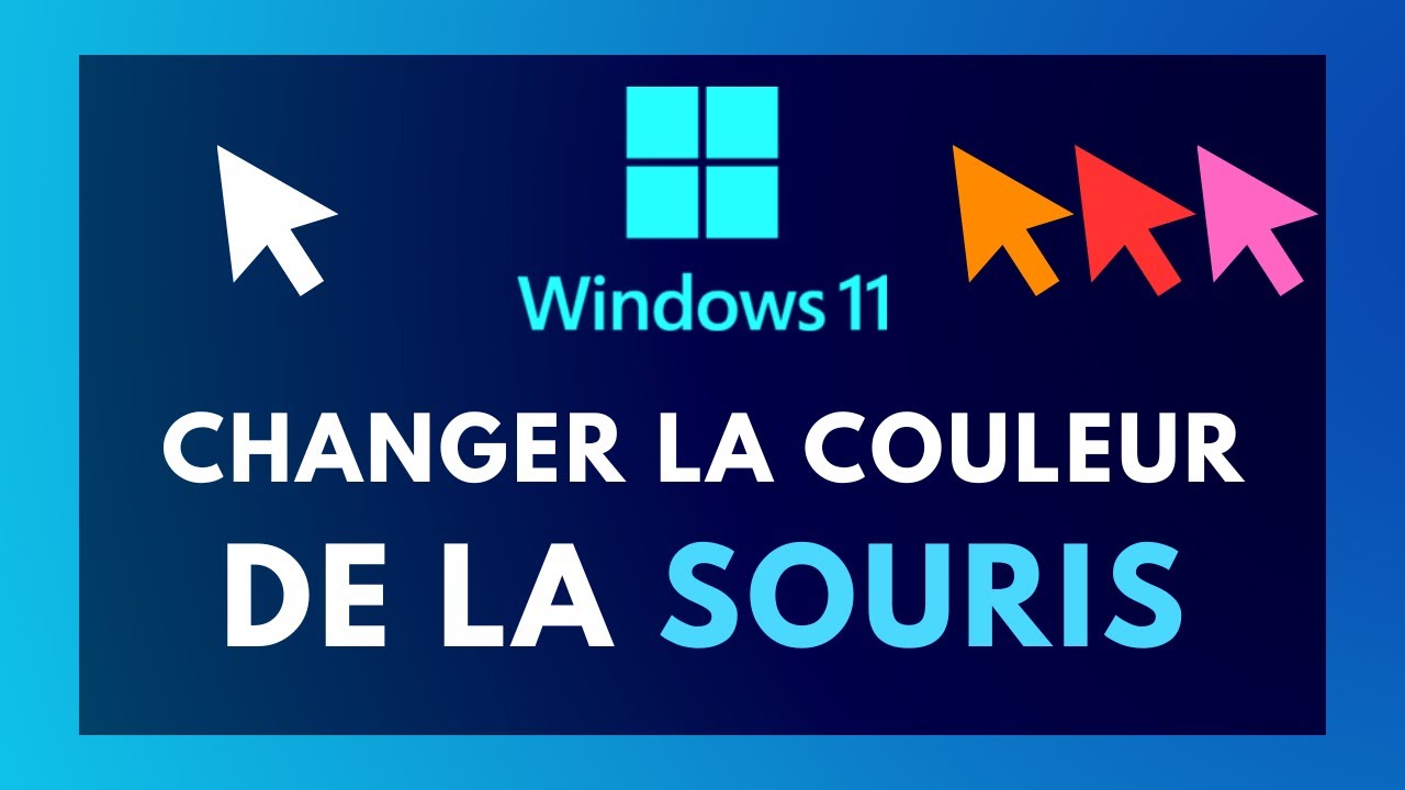 Comment CHANGER la COULEUR du CURSEUR de la SOURIS sur WINDOWS 11 PC ! (MODIFIER LE CURSEUR)