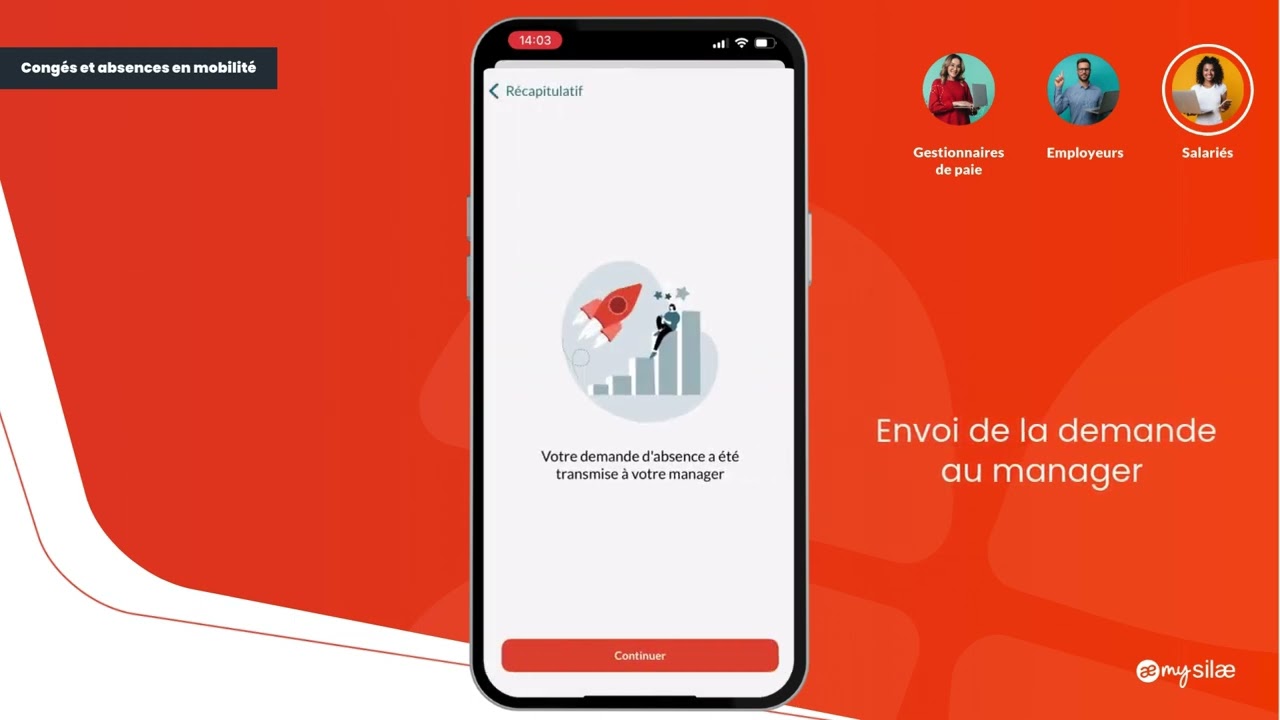 My Silae : Fonctionnalité congés et absences