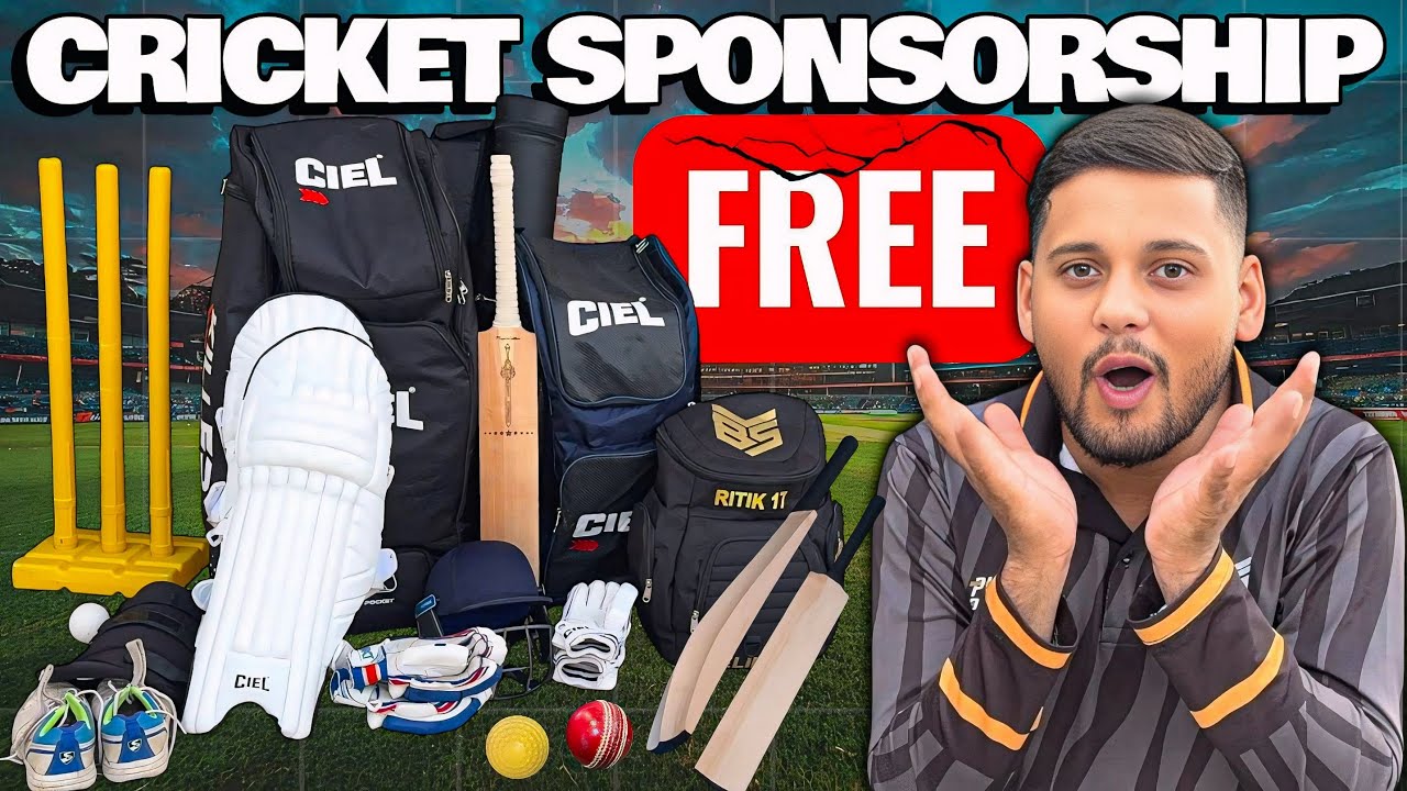 How to get SPONSORSHIP ‘FREE’ in CRICKET!😱