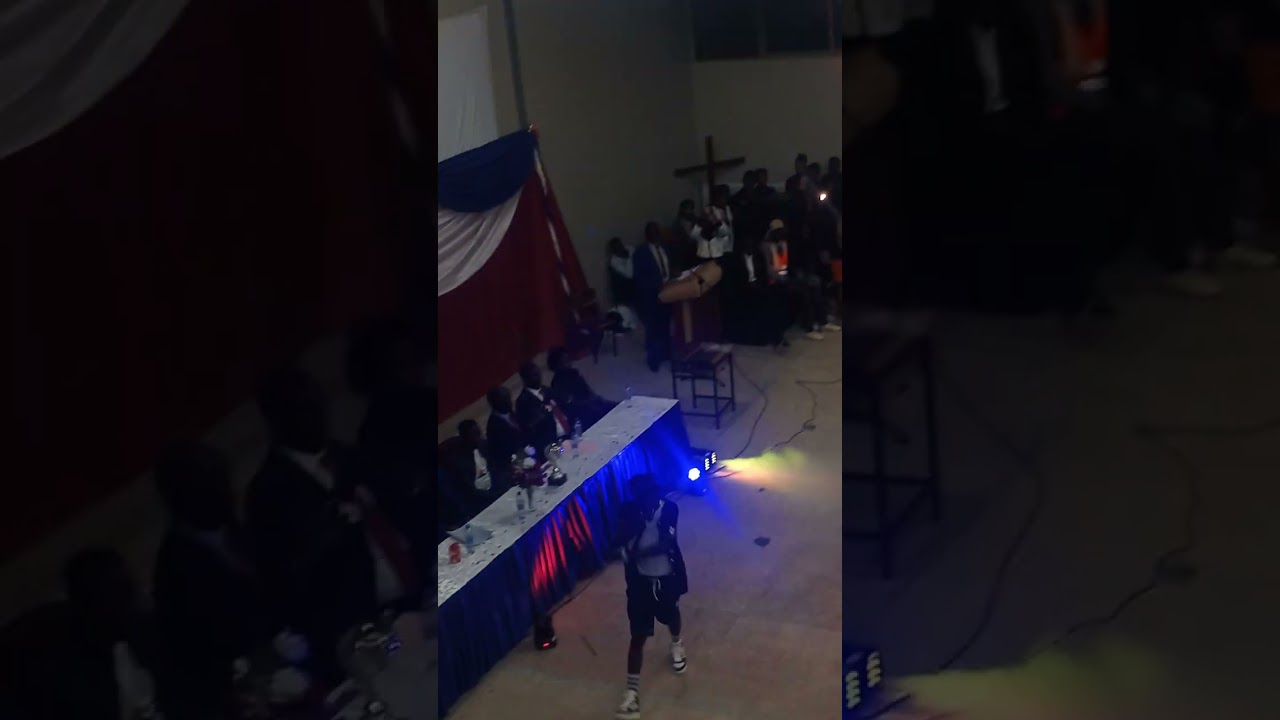 B quan performs at Mulungushi university during the official opening of the ZUSA game