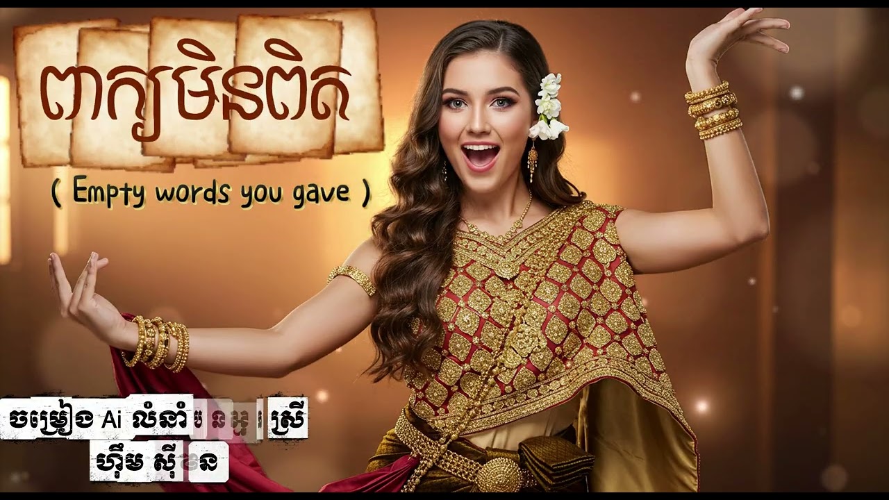 ពាក្យមិនពិត | Empty words you gave | លំនាំបទ​ អ្នកស្រី ហ៊ឹម ស៊ីវន | Ai cover English version 2025