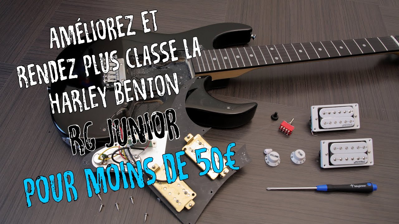 Personnalisation simple et efficace d'une Harley Benton RG Junior BK