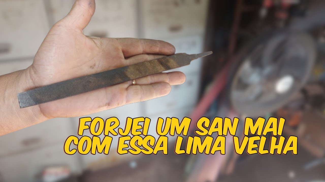 Fiz um Canivete em San Mai com uma Lima Velha