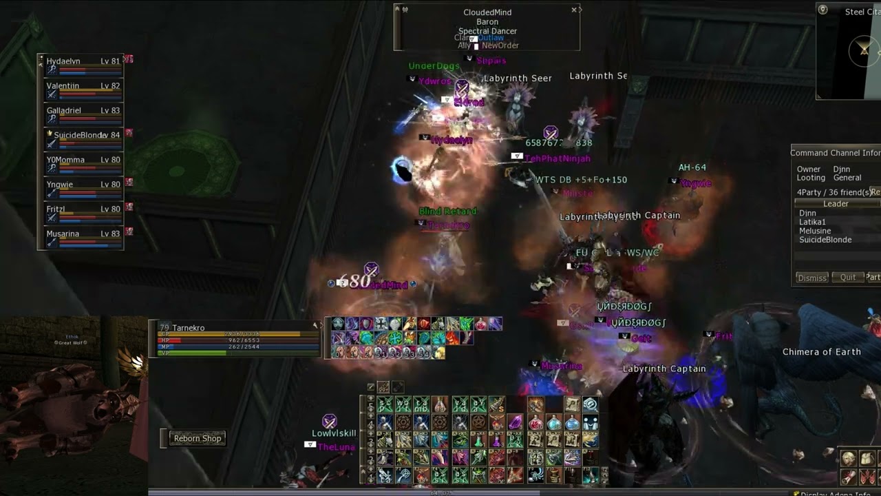 L2 Reborn Tarnekro 27/9-23 Retarded Fights and players