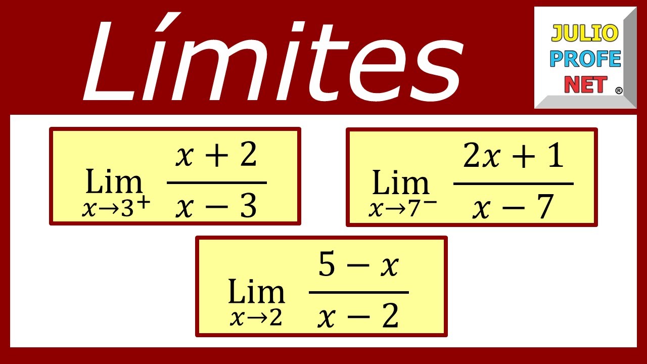 Límites infinitos | Ej. 1 → 3 #julioprofe