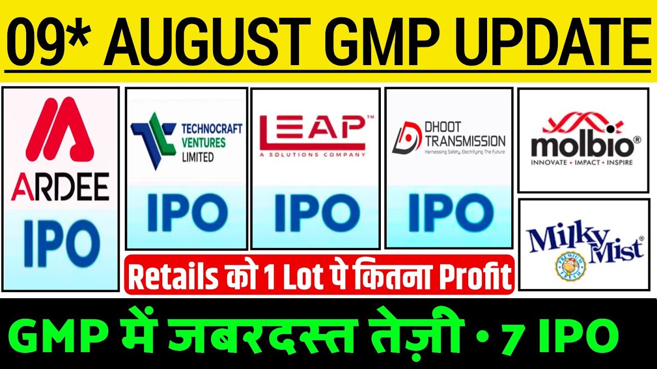 Ardee Industries IPO GMP | Technocraft IPO GMP status | Leap india IPO GMP | Dhoot Transmission IPO