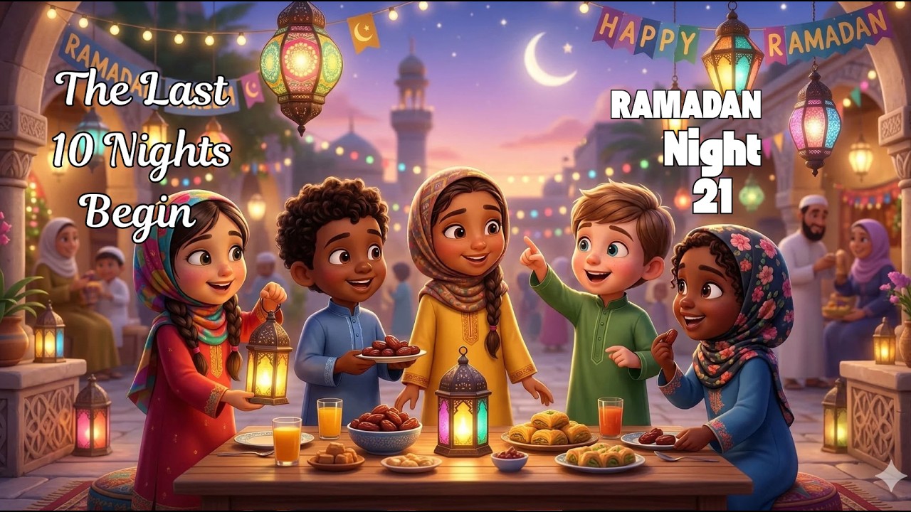 Ramadan Night 21 for Kids | The Last 10 Nights Begin & Laylatul Qadr | Islamic Bedtime Story