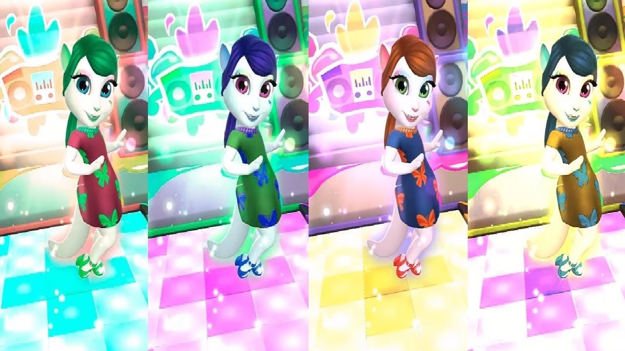 Colors Reaction My Talking Angela 2 (by Outfit7) - Android Gameplay HD