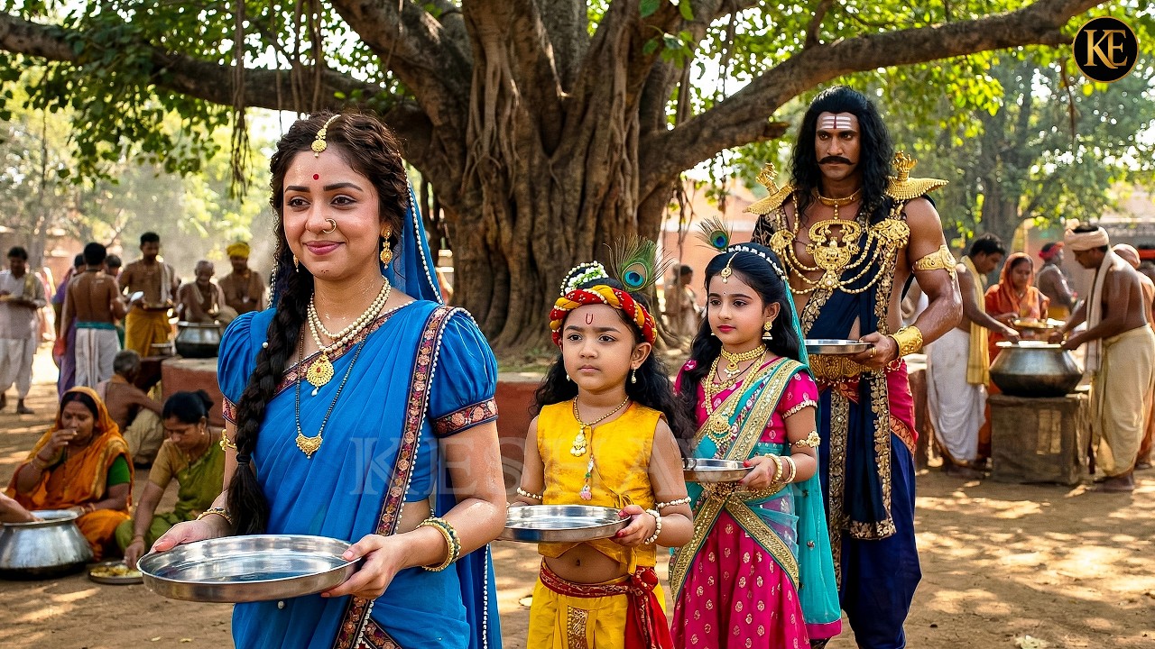 भंडारे में मइया और बाल कान्हा के पीछे खड़ा कंस, रच रहा नई खतरनाक चाल || YMKN || Shree Krishan leela