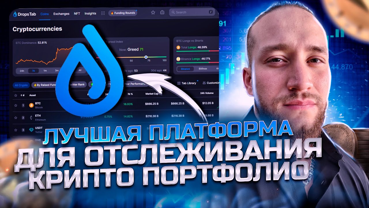 ❗️ ЛУЧШАЯ Платформа для ОТСЛЕЖИВАНИЯ Крипто Портфолио | Dropstab Обзор | Крипто Заработок